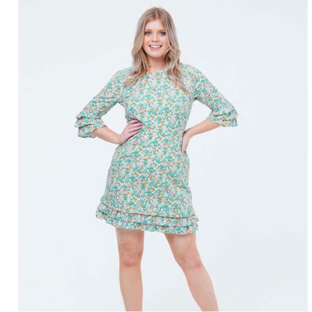 Joanie Clothing Caitlyn Ditsy Floral A-Line Mini Dress